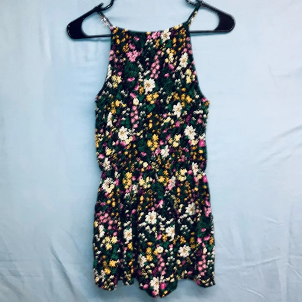 SOLD ‼️Y2K - Old Navy Floral Romper - Women’s SZ SMALL PETITE - Picture 1 of 6